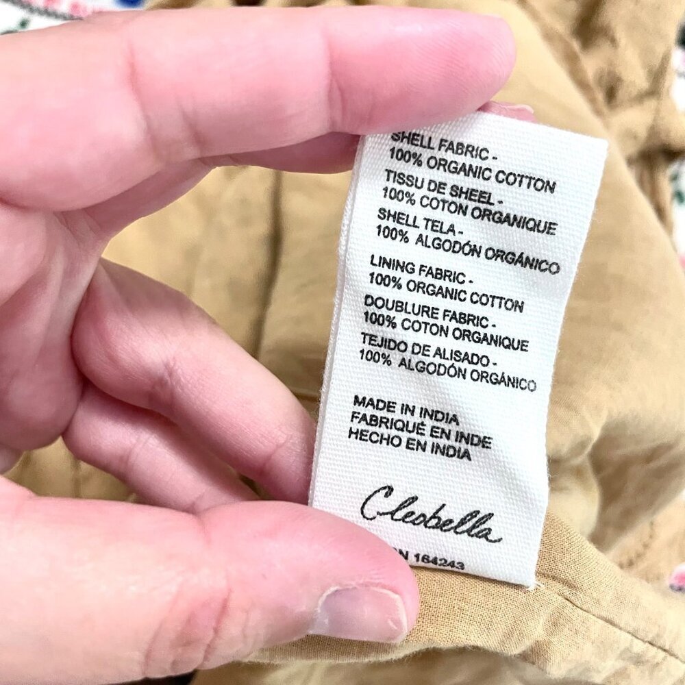 Cleobella The Seraphina Midi Dress Eyelet Tan Yellow Size M - Picture 6 of 6